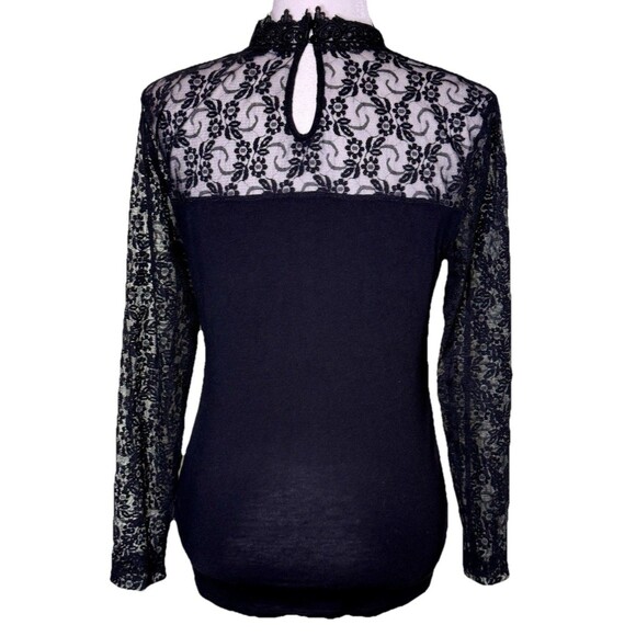 International Concepts Women's Gothic Victorian Elegant Black Lace High Neck Med - Picture 3 of 8